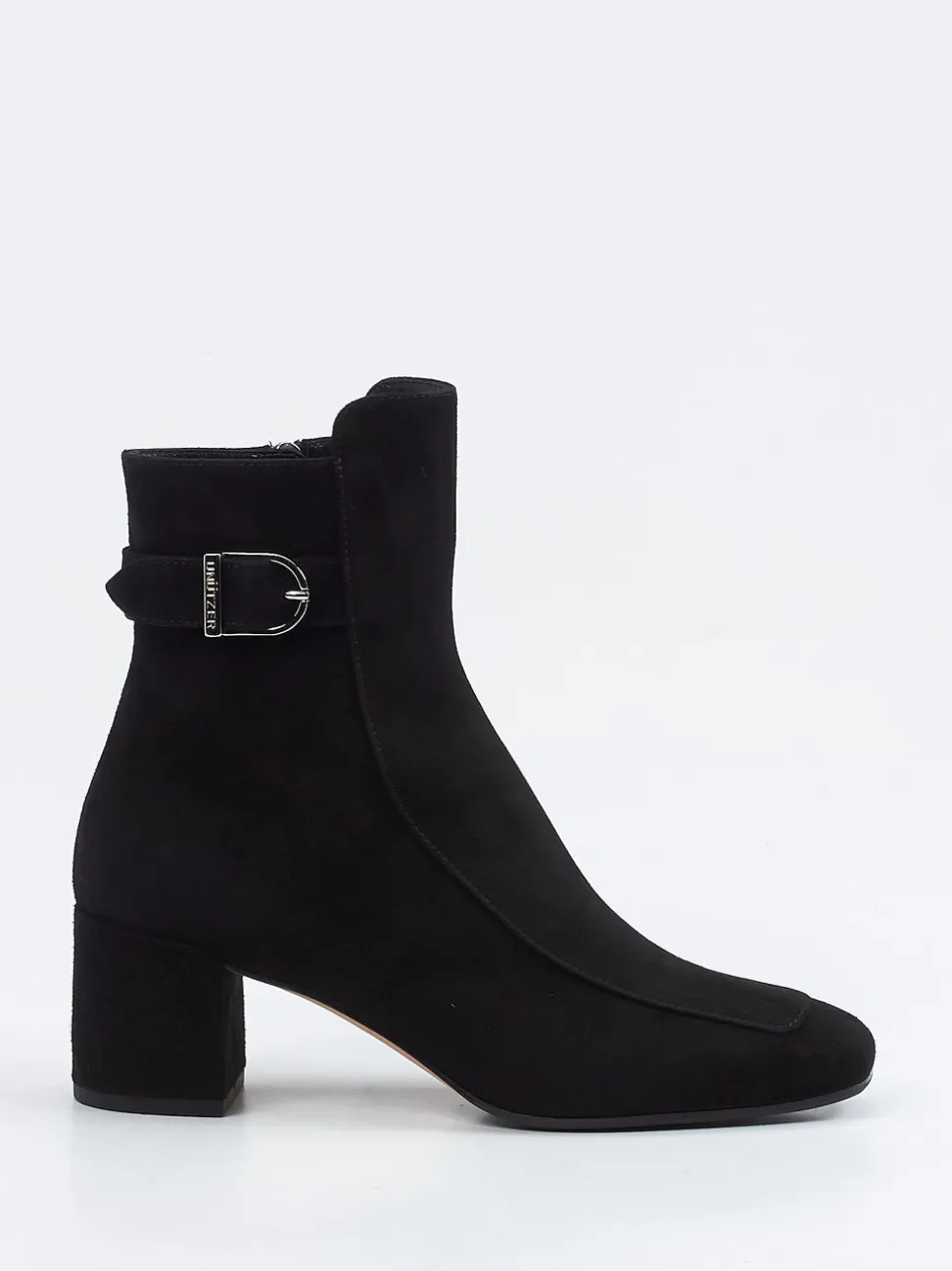 Unützer – Stiefelette aus Veloursleder Schwarz
