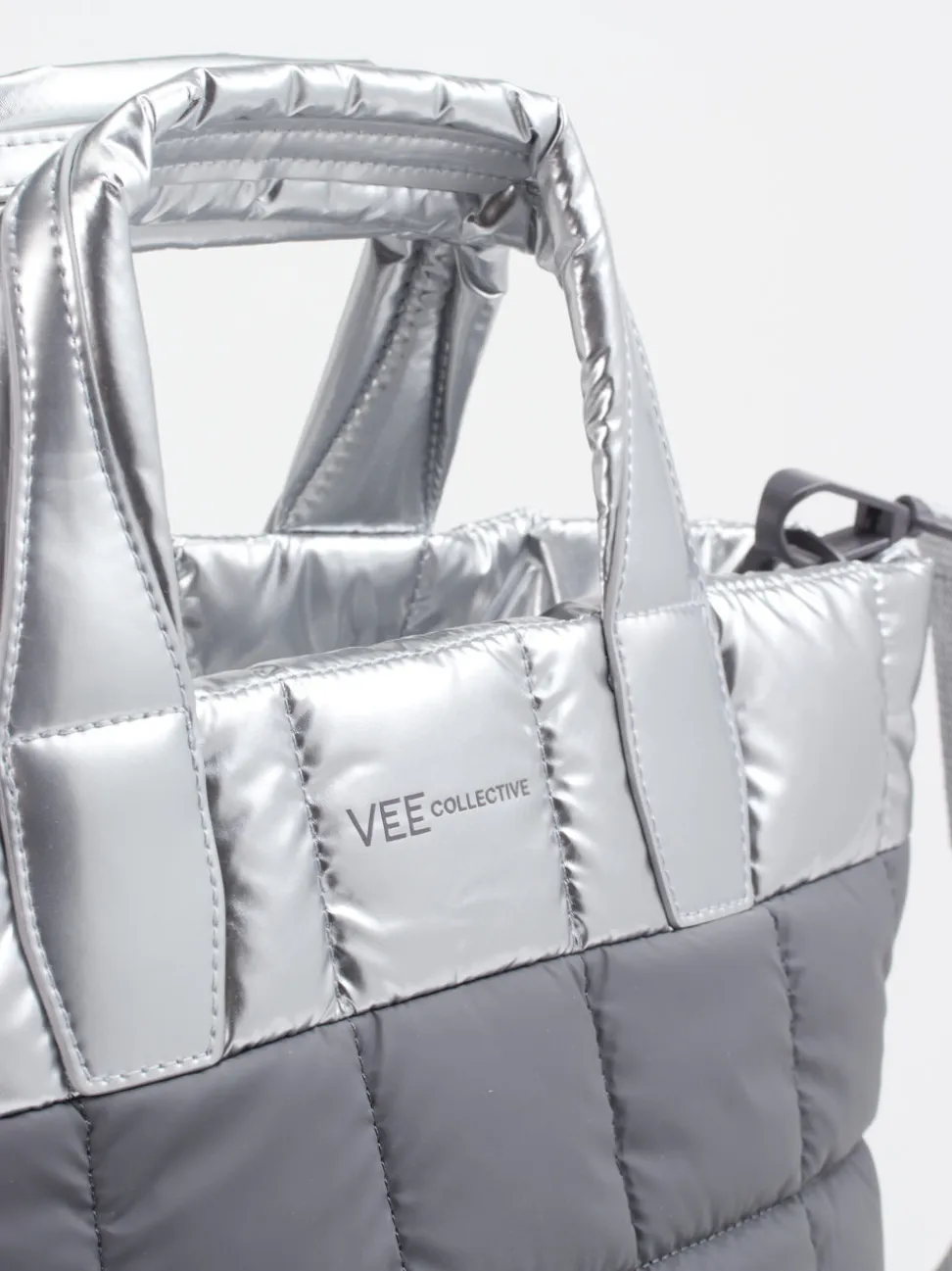 VeeCollective Berlin – Tote Bag aus Nylon silbergrau