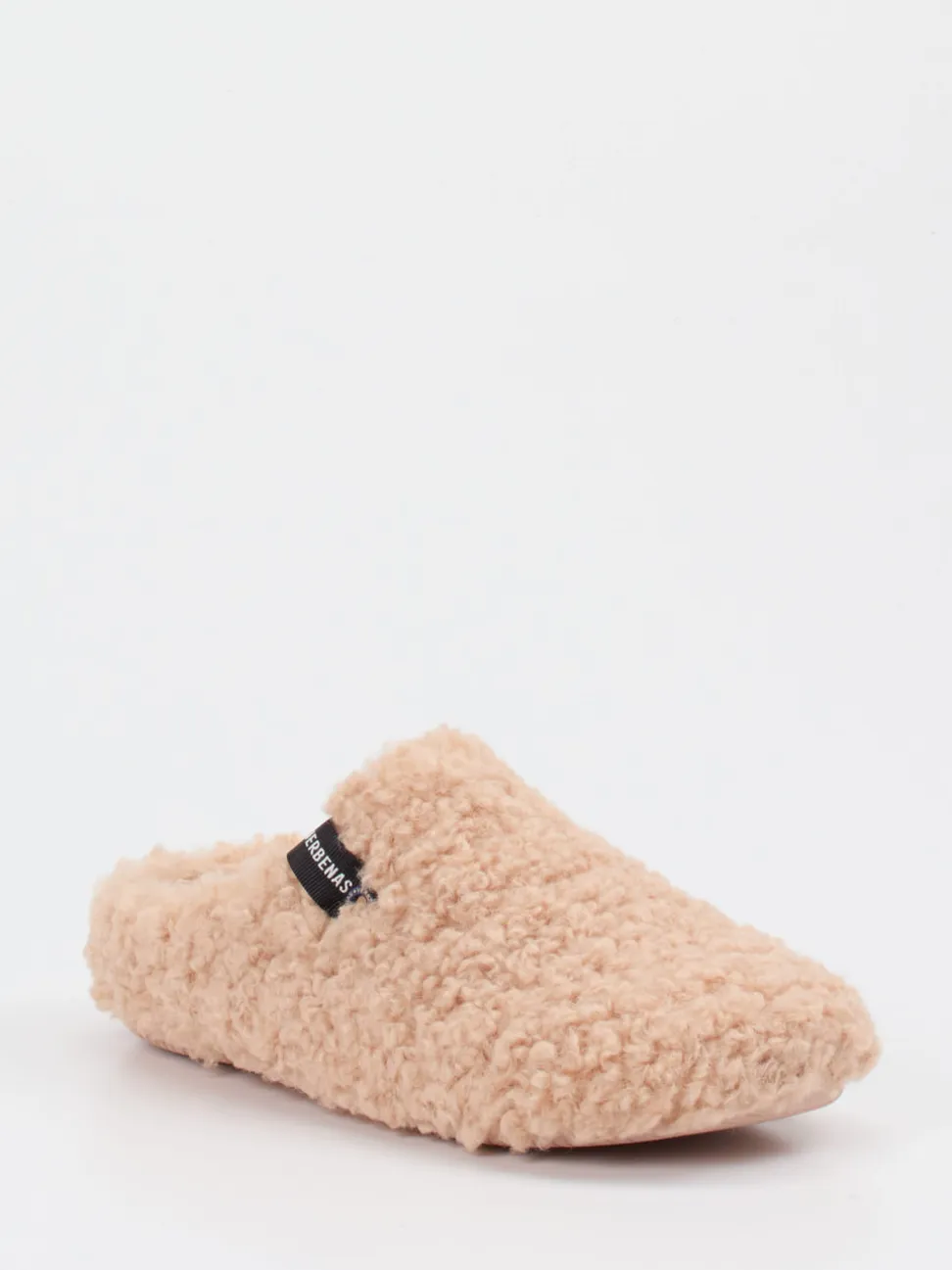 Verbenas – Hausschuhe aus Textil mit Teddyfell