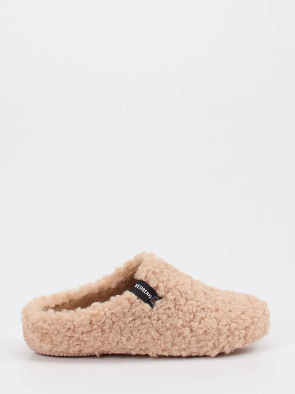 Verbenas – Hausschuhe aus Textil mit Teddyfell