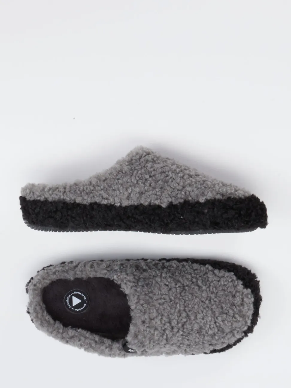 Verbenas – Pantoffeln aus Textil in Grau