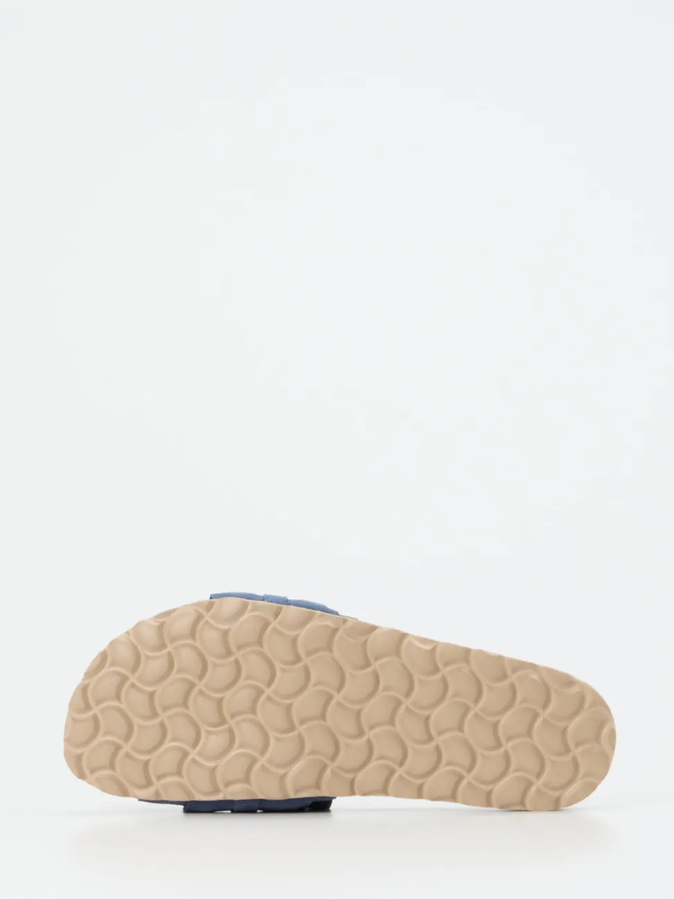 Verbenas – Pantoletten aus Veloursleder jeansblau