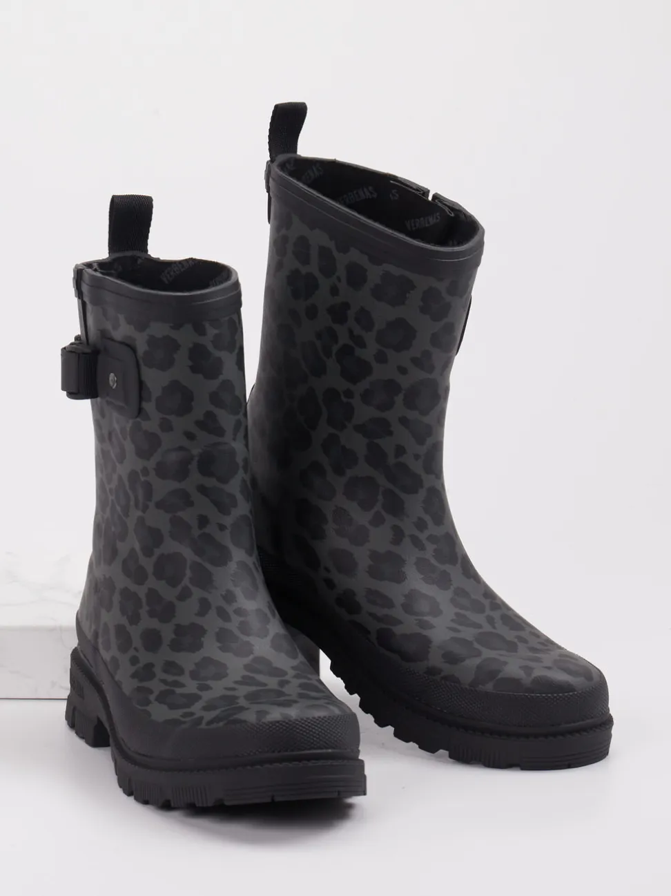 Verbenas – Regenstiefel aus Gummi mit Leoprint