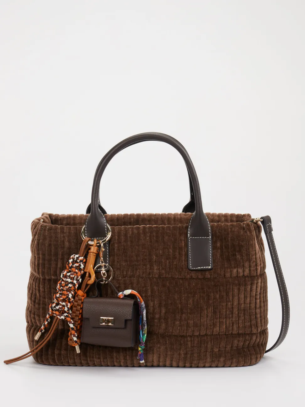 Viamailbag – Shopper Bag aus Textil in Braun