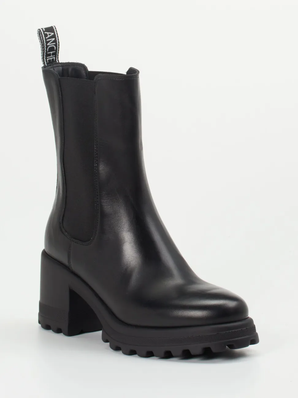 Voile Blanche – Chelsea Boots aus Lammleder Schwarz