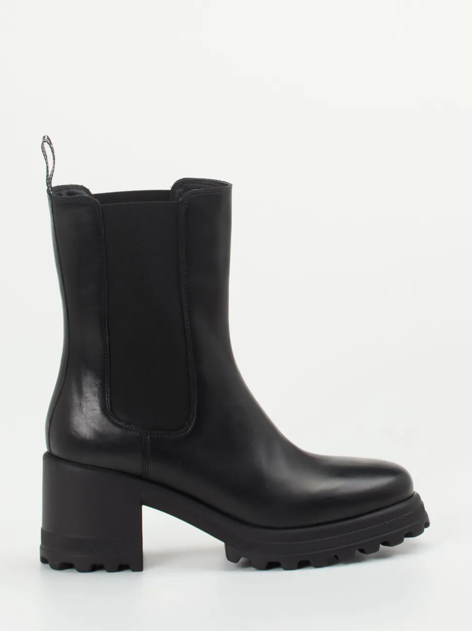 Voile Blanche – Chelsea Boots aus Lammleder Schwarz