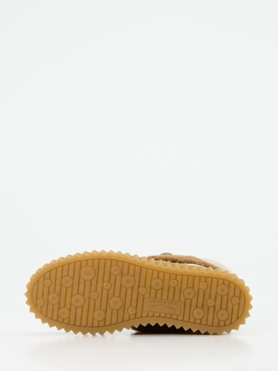 Voile Blanche – Schnürboots aus Veloursleder Beige