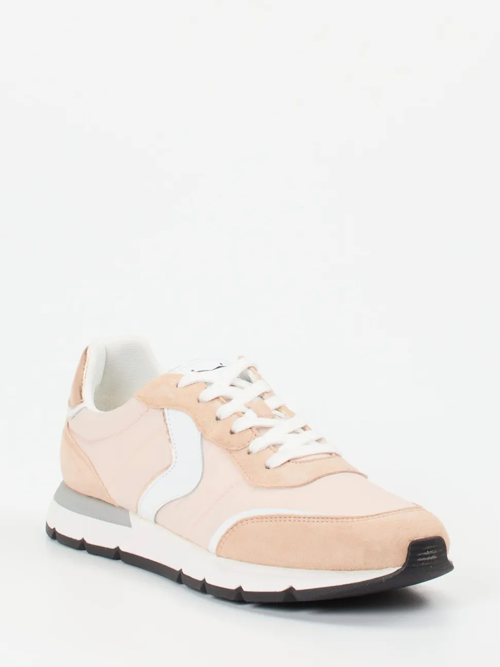 Voile Blanche – Sneaker aus Velour/Textil in Rosa