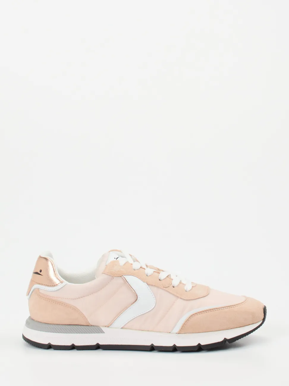 Voile Blanche – Sneaker aus Velour/Textil in Rosa