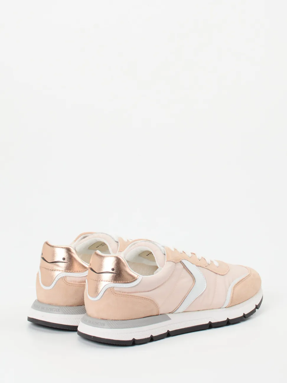 Voile Blanche – Sneaker aus Velour/Textil in Rosa