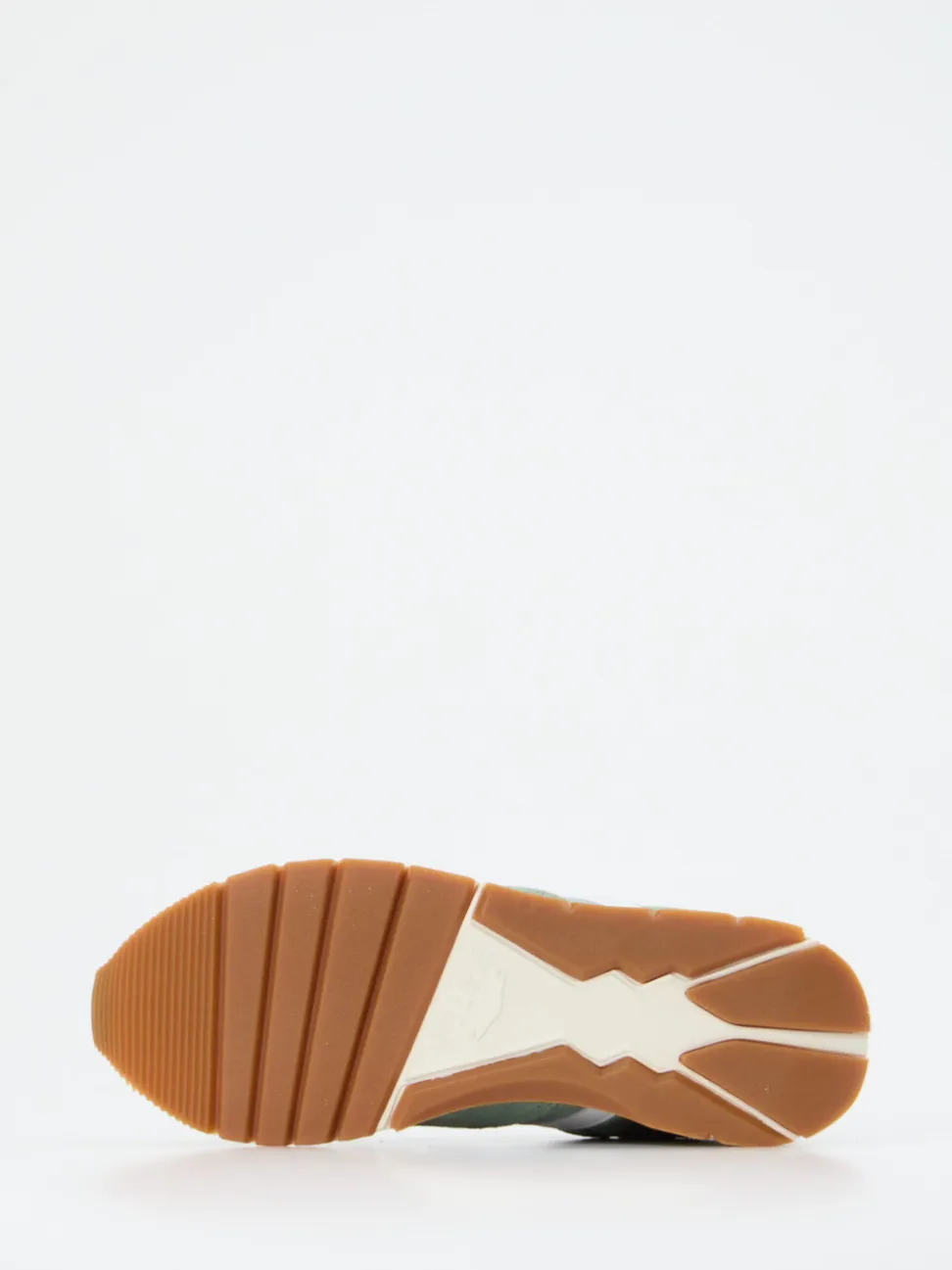 Voile Blanche – Sneaker aus Veloursleder Salbeigrün