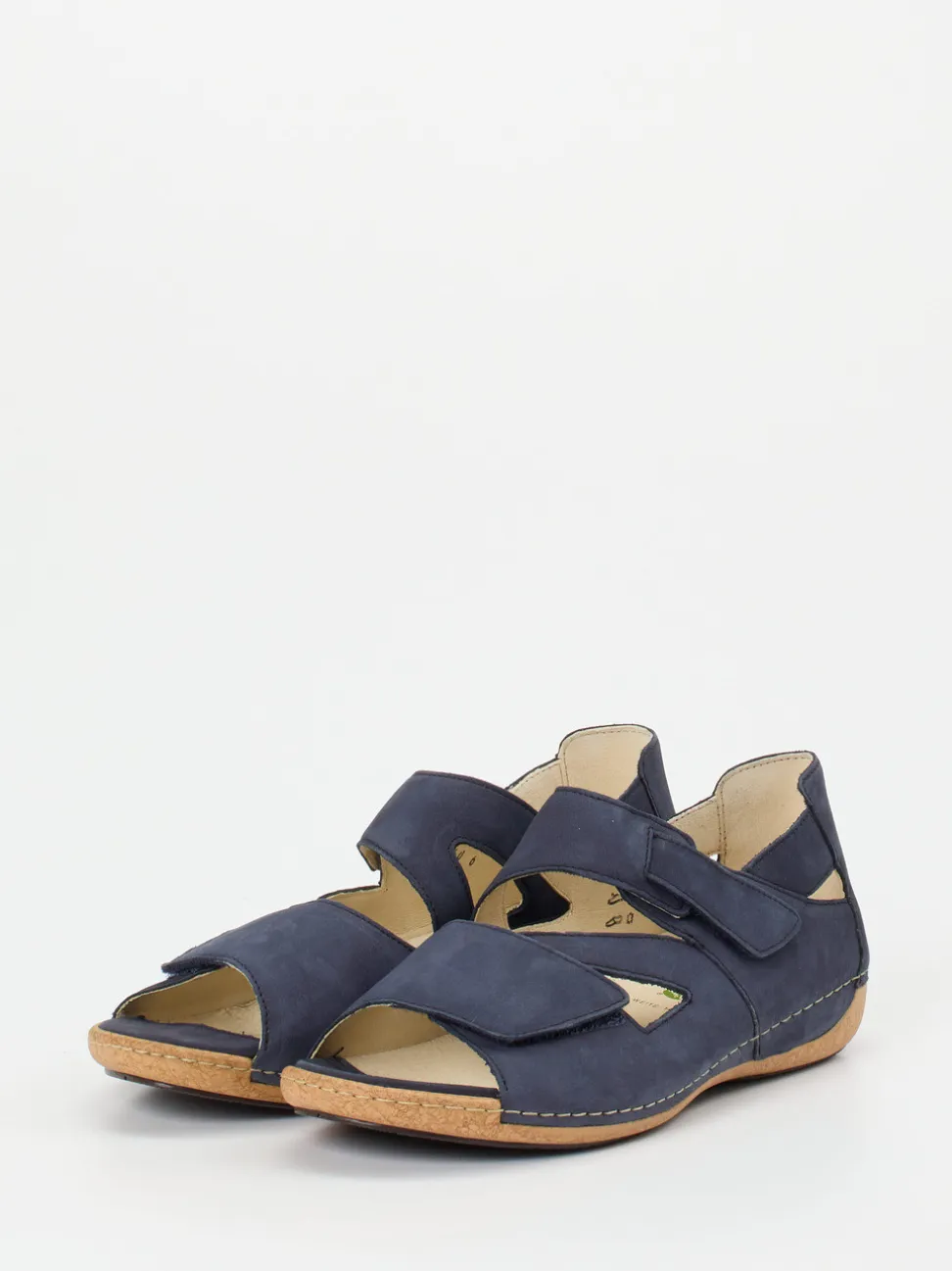 Waldläufer – Sandalen aus Nubukleder in Dunkelblau