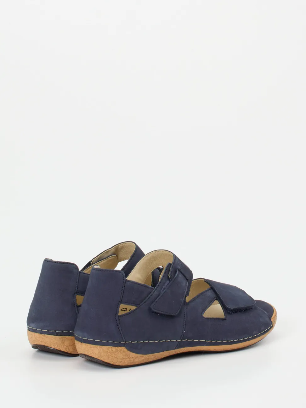 Waldläufer – Sandalen aus Nubukleder in Dunkelblau