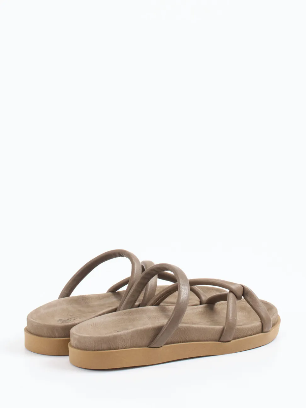 Werner – Pantolette aus Kalbleder in Taupe