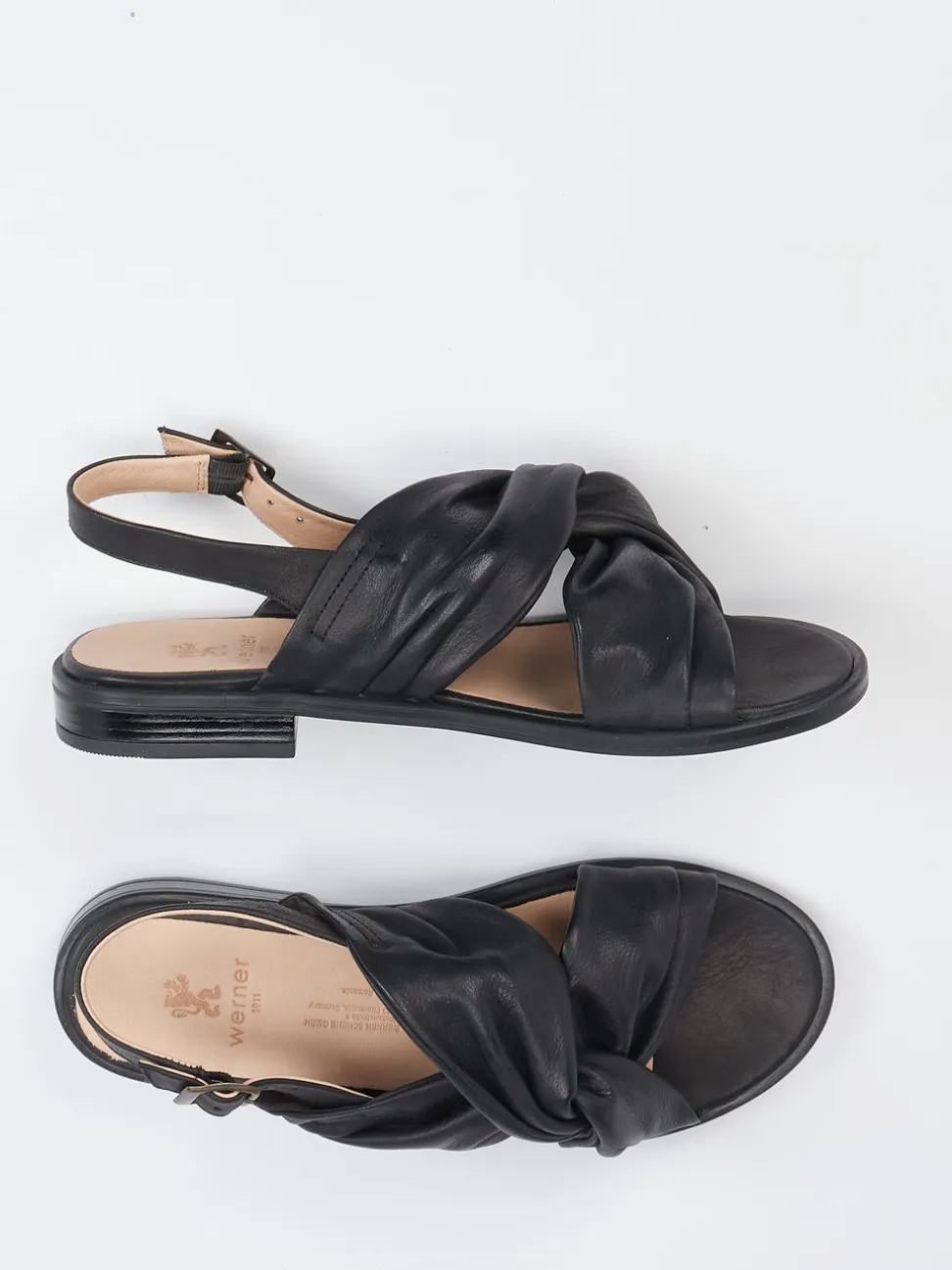 Werner – Slingback-Sandalen aus Kalbleder schwarz